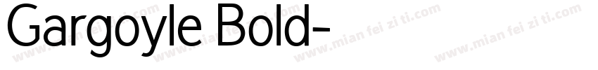 Gargoyle Bold字体转换